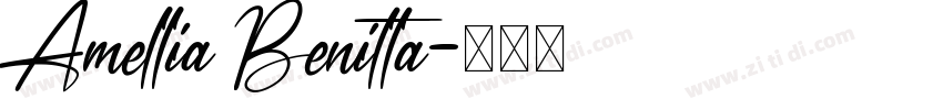 Amellia Benitta字体转换